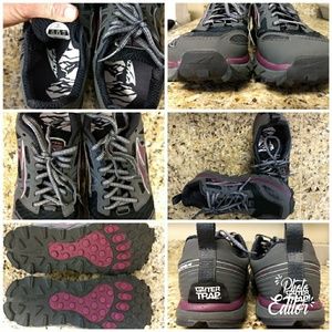 Altra trail running shoes.